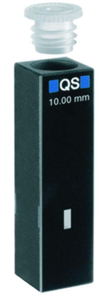 Hellma Standard Cuvette 105.202-QS Ultra-Micro, PE-Stopper, Capacity 70 ml, Thickness 10 mm, CH 8.5 mm