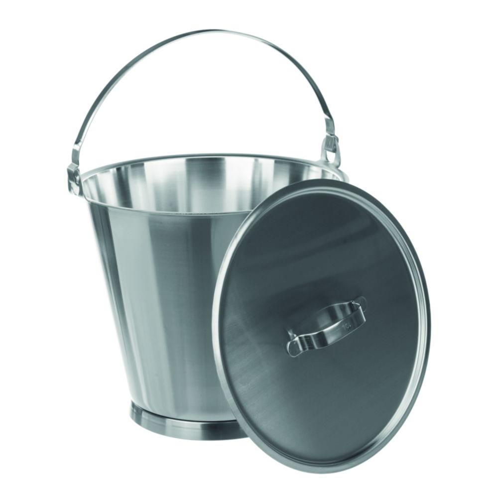 Bochem Stainless Steel Graduated Bucket, 15 Litre, With Handle