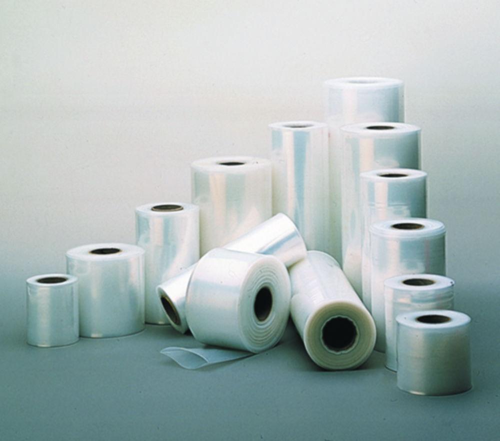 Plastic film 100x0,10 mm tubular, transparent in rolls of 250 m