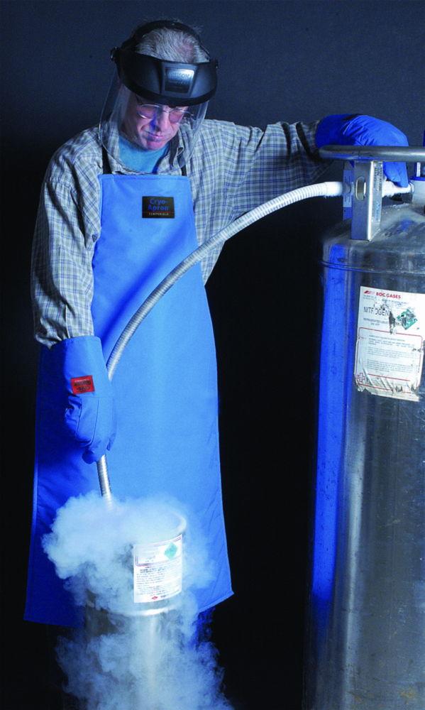 Cryo.Expert Cryo Protection Set – Gloves 400mm M, Face Shield, Apron, and Two Safety Labels
