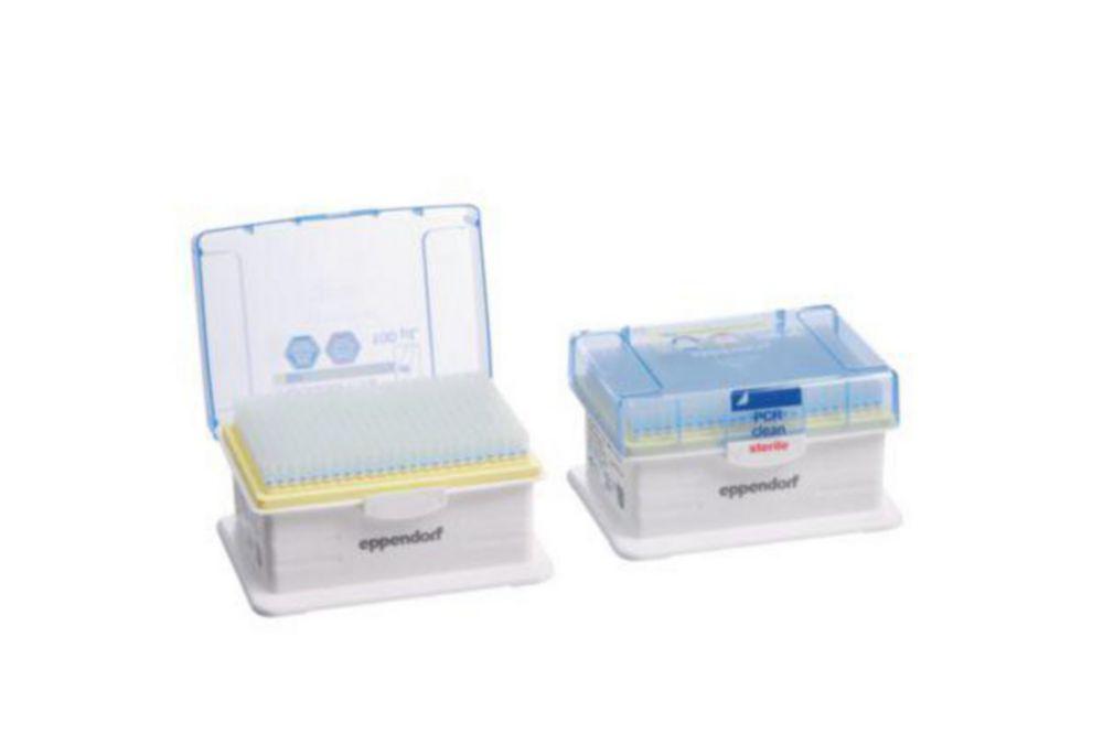 Eppendorf epT.I.P.S. 384 DualFilter Tips, 0.5-100 µL, 53 mm, Light Yellow, PCR Clean and Sterile, Colourless Tips, 3.840 Tips (10 Racks × 384 Tips)

