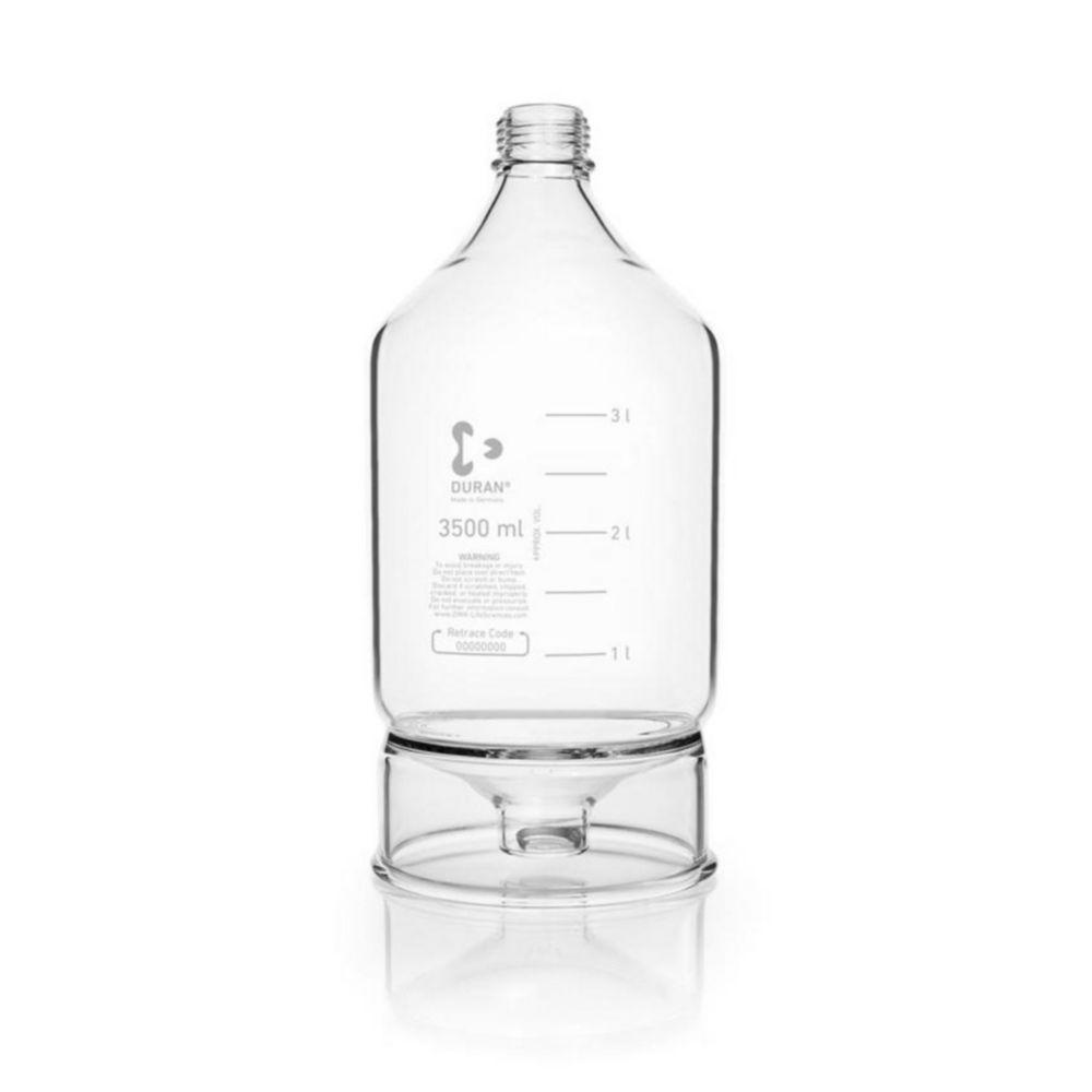 DWK Duran HPLC Reservoir Bottle 3500 mL, Clear Conical, GL 45

