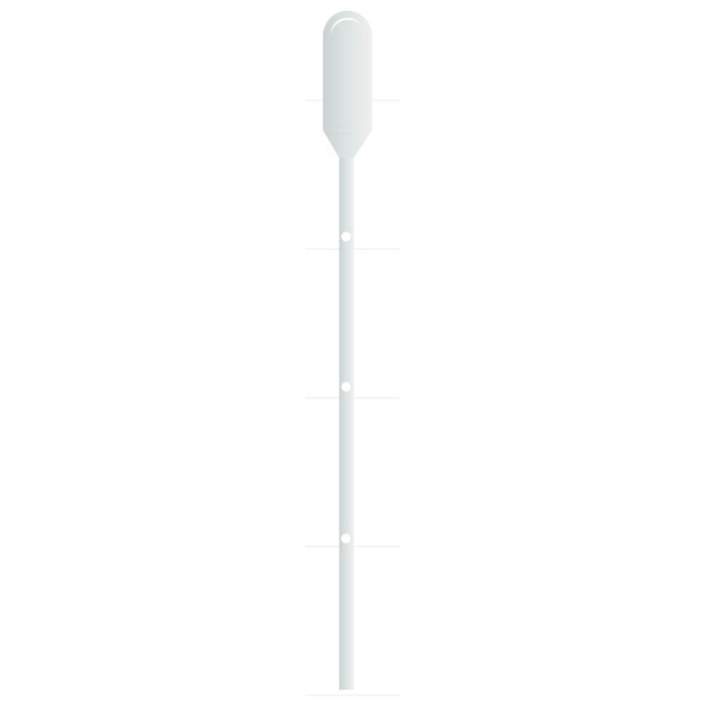Thermo Samco Transfer Non-Sterile 282NL Pipette, 1.5 mL, Non-Sterile, Graduated to 0.3 mL, No Label, Pack of 500