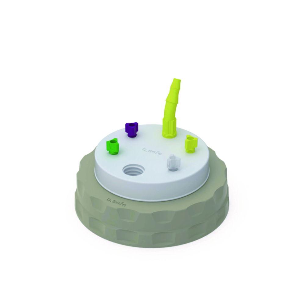 Bohlender b.safe Waste Cap S90 4x UNF1/4", 1x GL14, 1x NPT1/8"