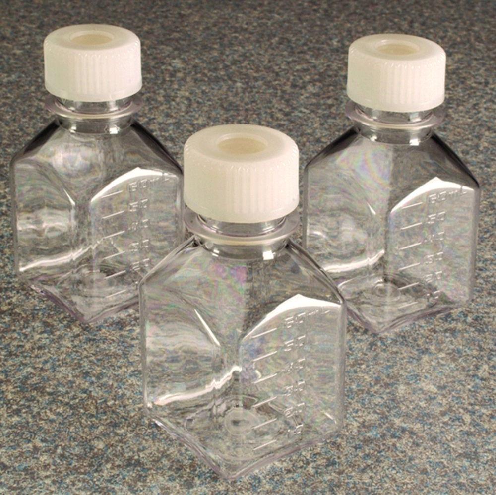 Thermo Nalgene Media Square Bottles, 500 mL with Septa Closure, Sterile, Pack of 40