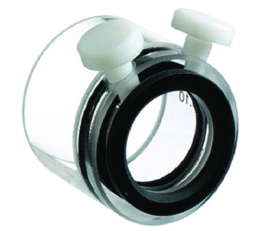 Hellma Cylinder-Cuvette 121.000-QS, 0.1mm Thickness Quartz Glass SUPRASIL Macro with PTFE Stopper