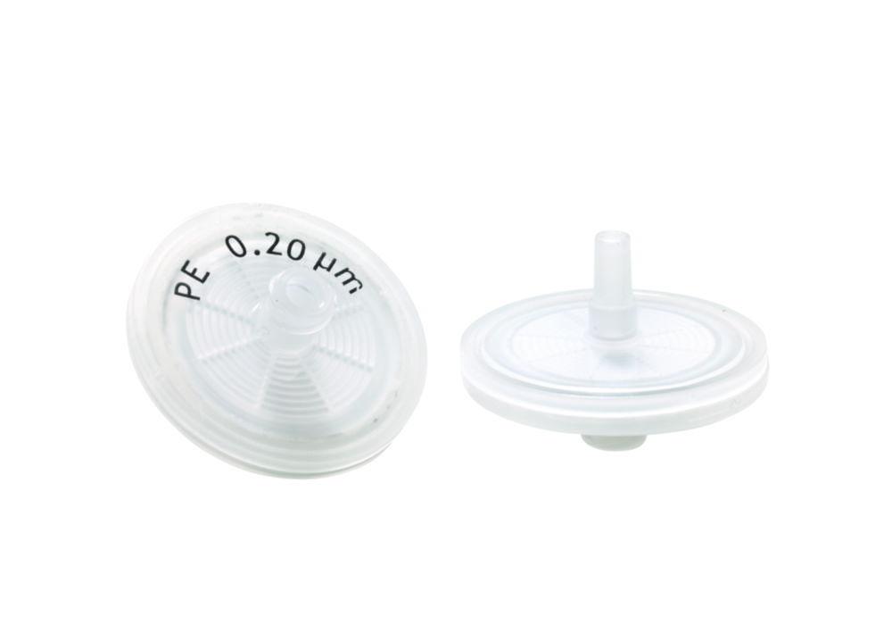 LLG Syringe Filters, PE, 0.20 µm Ø 25 mm, Transparent, Non-Sterile, Pack of 100

